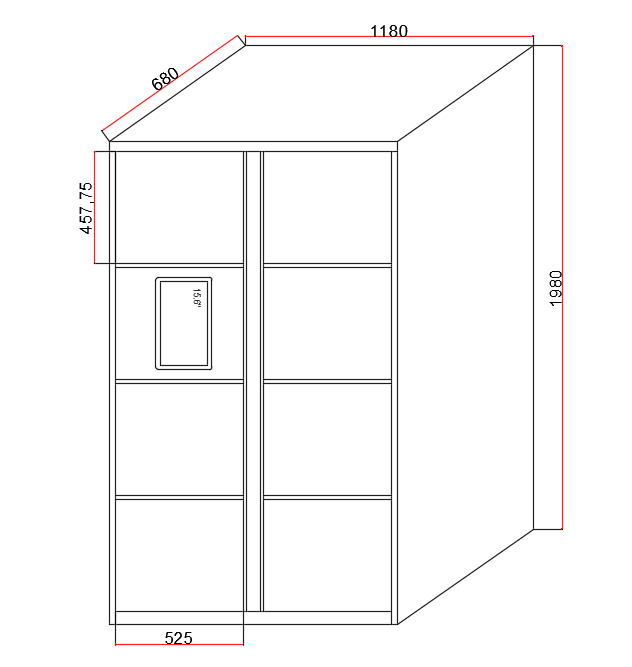 Asset Locker 8 - Master - 1180x1980x680