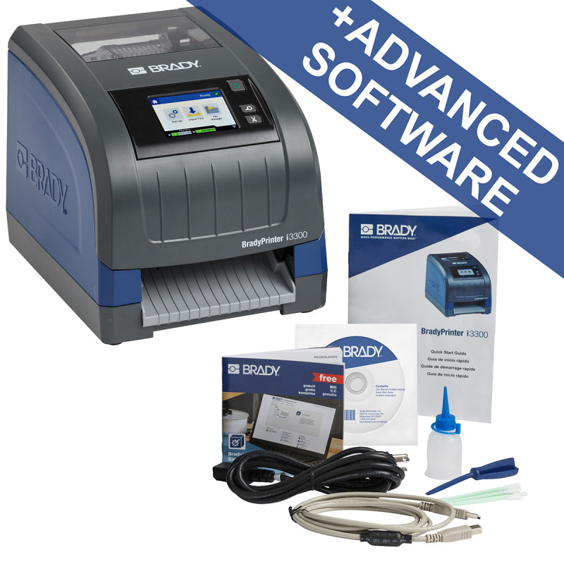 i3300 Industrial Label Printer- EU + Brady Workstation Suite