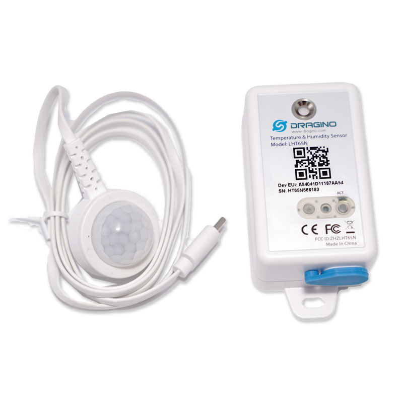 Dragino LHT65S LoRaWAN PIR sensor (temperature, humidity, motion sensor)