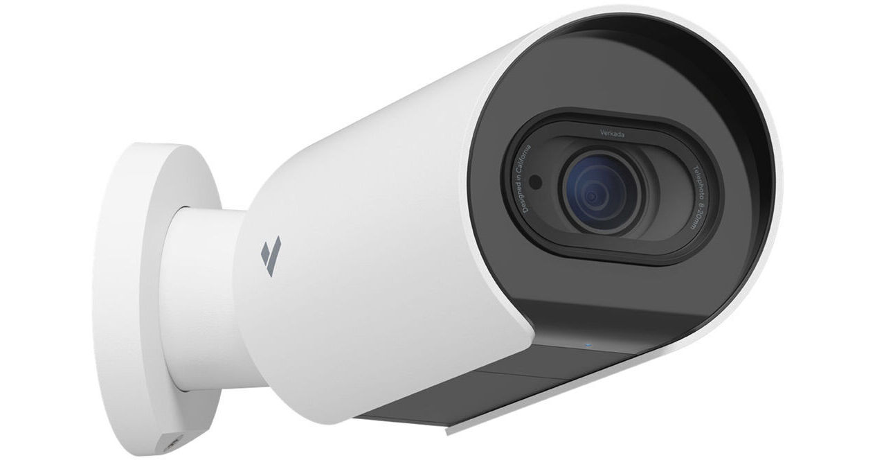 Verkada CB52-E Outdoor Bullet Camera, 5MP, Telephoto Zoom Lens, 256GB