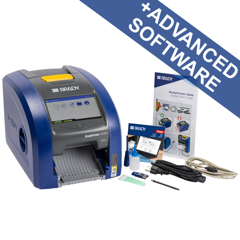 BradyPrinter i5300 Industrial Label Printer with Wi-Fi - EU + Brady Workstation Suite
