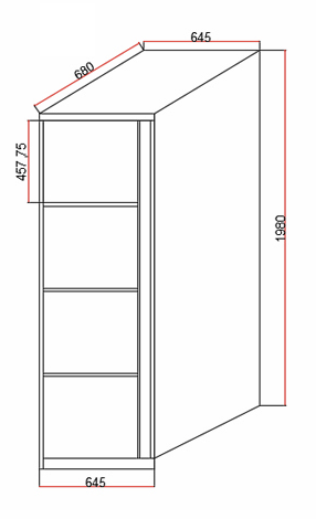 Asset Locker 4 - Deputy - 645x1980x680