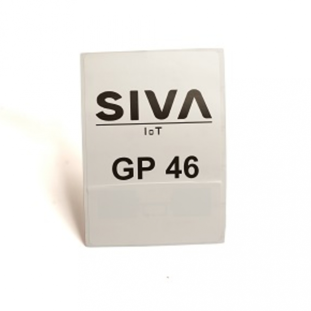 SIVA GP 46 – RFID-papiretikett for paller og pakker med ekstra lang rekkevidde