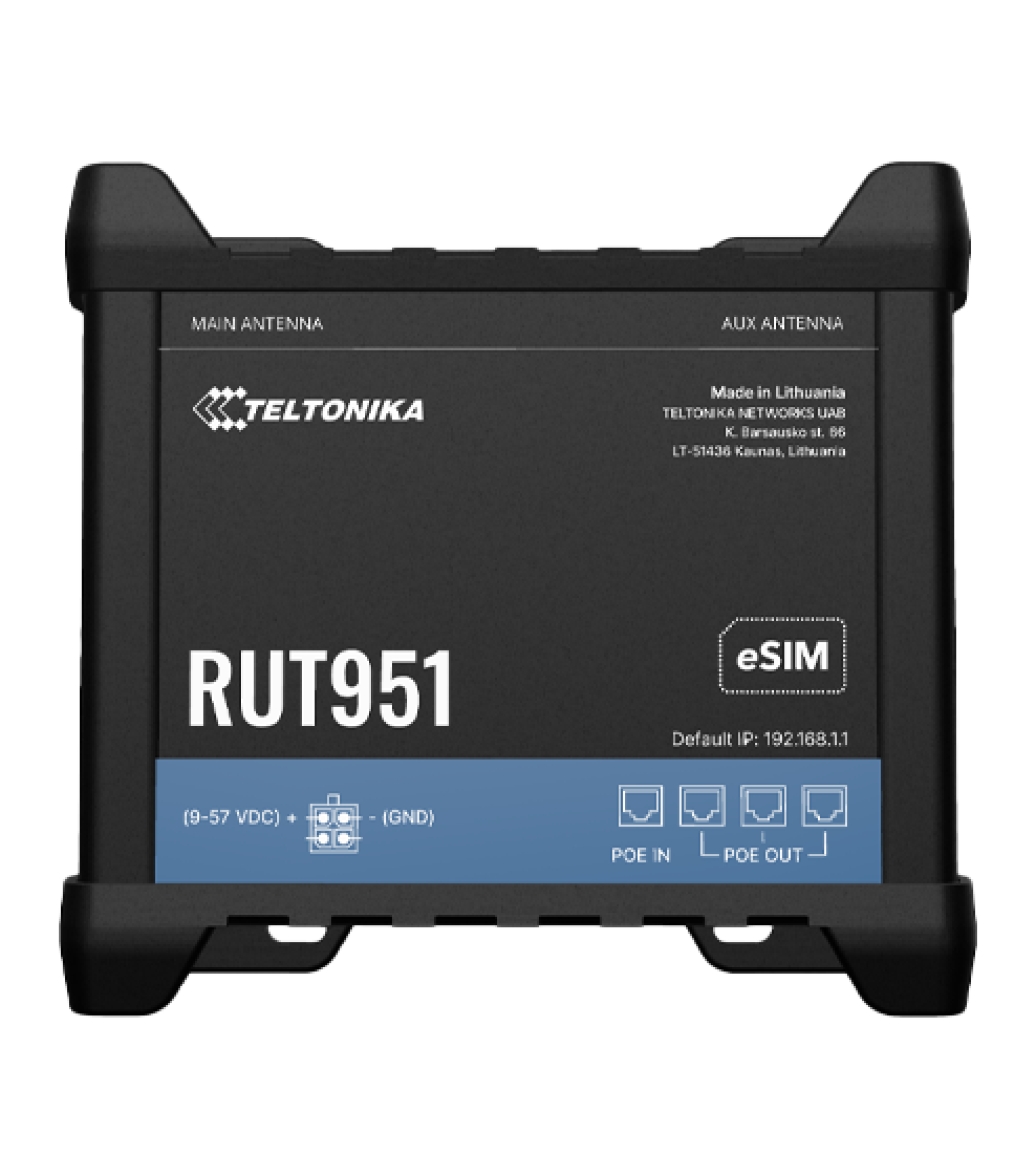 Teltonika Networks RUT951 PoE+ With PSU